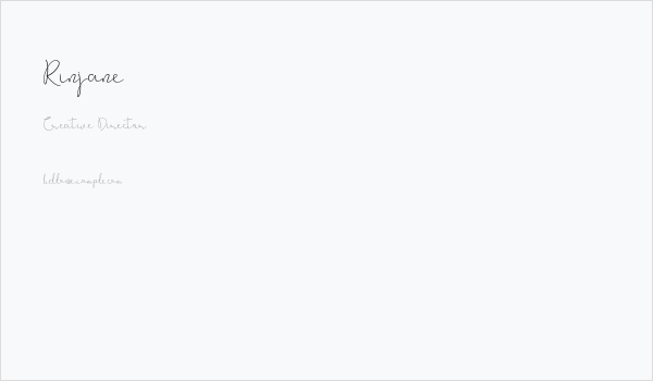 Rinjane Business Card