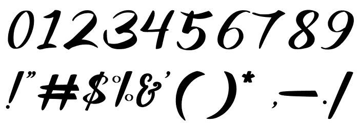 Rinjani Font OTHER CHARS