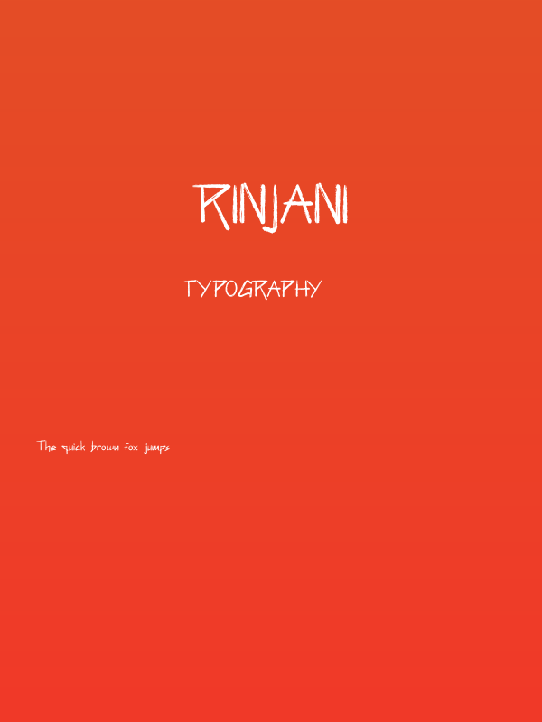 Rinjani Poster