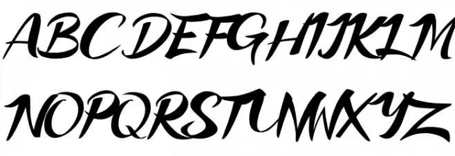 Rinjani Schriftart Groß