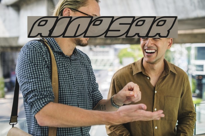 Rinosaur Font examples