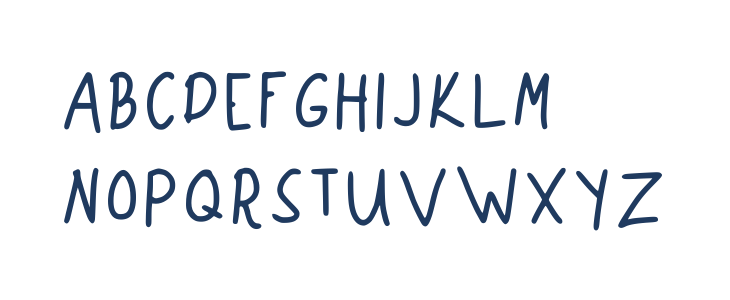 Rins Handwriting Regular Uppercase