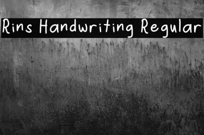 Rins Handwriting Regular Font examples