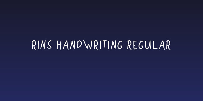 Rins Handwriting Regular Social Header