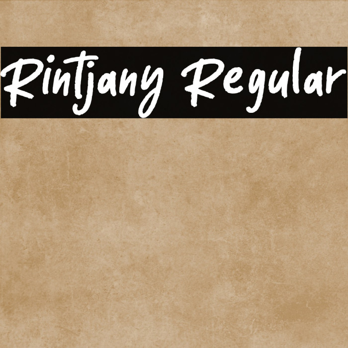 Rintjany Regular Example 1
