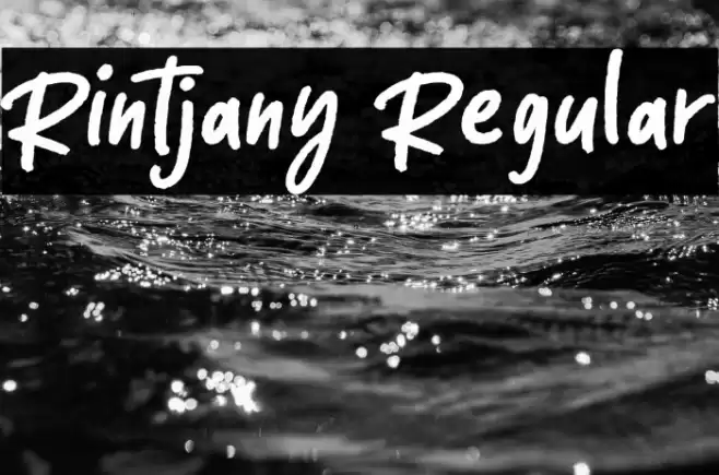 Rintjany Regular Font examples