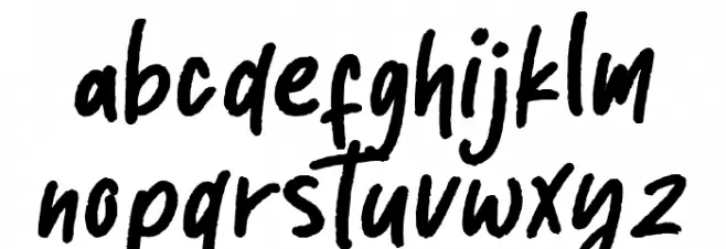 Rintjany Regular Font LOWERCASE