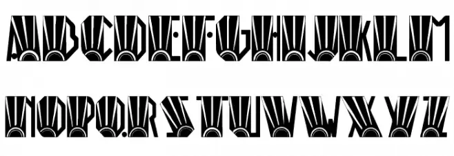 Rio Art Deco Font UPPERCASE