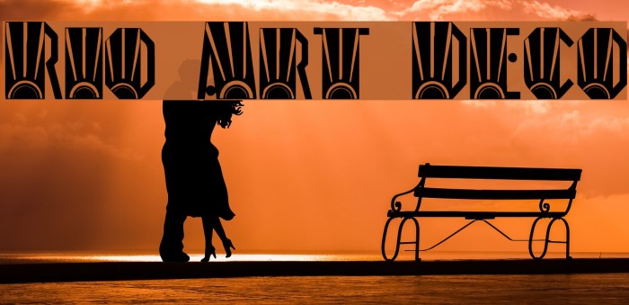 Rio Art Deco Font examples