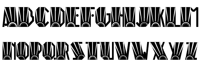 Rio Art Deco Font LOWERCASE
