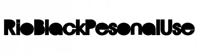 Rio Black Pesonal Use  baixar fontes gratis