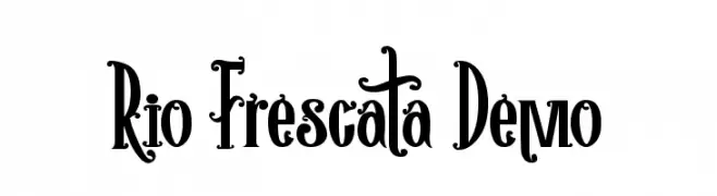 Rio Frescata Demo  Frei Schriftart Herunterladen
