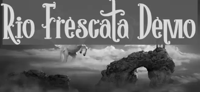 Rio Frescata Demo Font examples