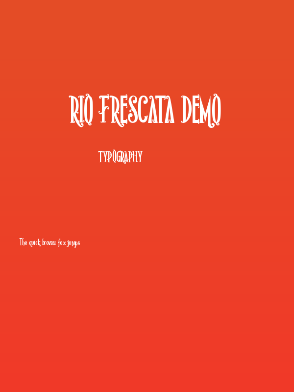 Rio Frescata Demo Poster