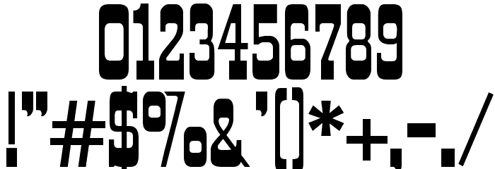 Rio Grande Regular Font OTHER CHARS