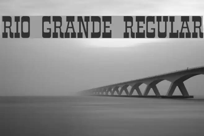 Rio Grande Regular Font examples
