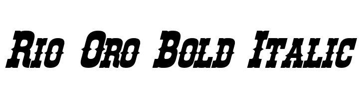 Rio Oro Bold Italic  baixar fontes gratis