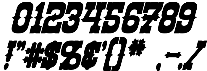 Rio Oro Bold Italic Font OTHER CHARS