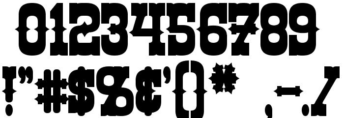 Rio Oro Bold Font OTHER CHARS