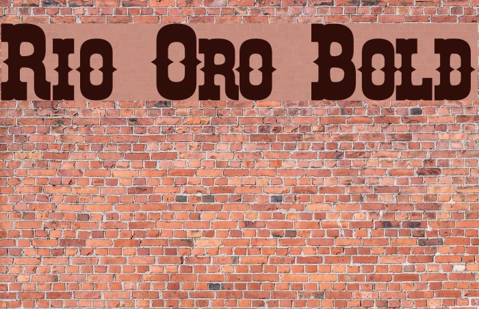 Rio Oro Bold Font examples