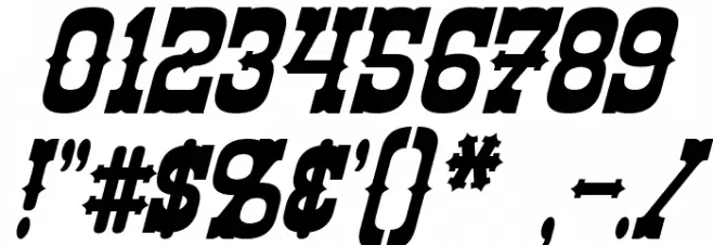 Rio Oro Italic Font OTHER CHARS