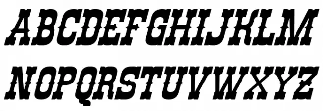 Rio Oro Italic 字体 大写