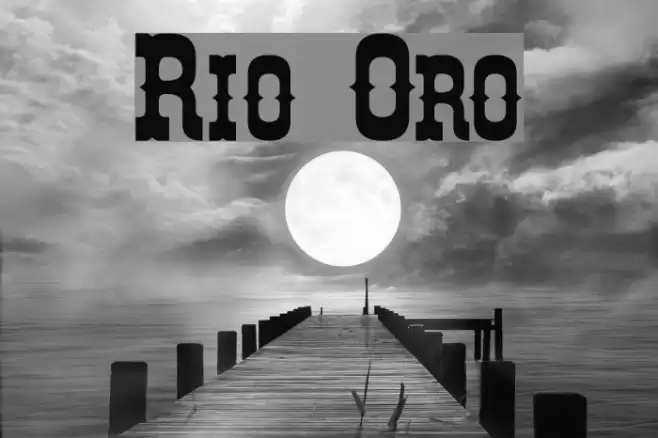 Rio Oro Font examples