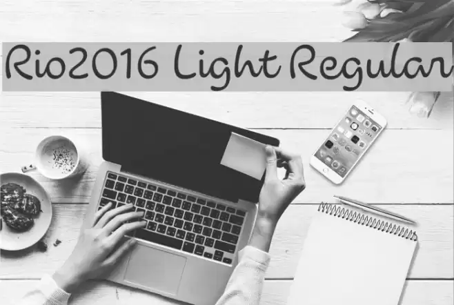 Rio2016 Light Regular फ़ॉन्ट examples