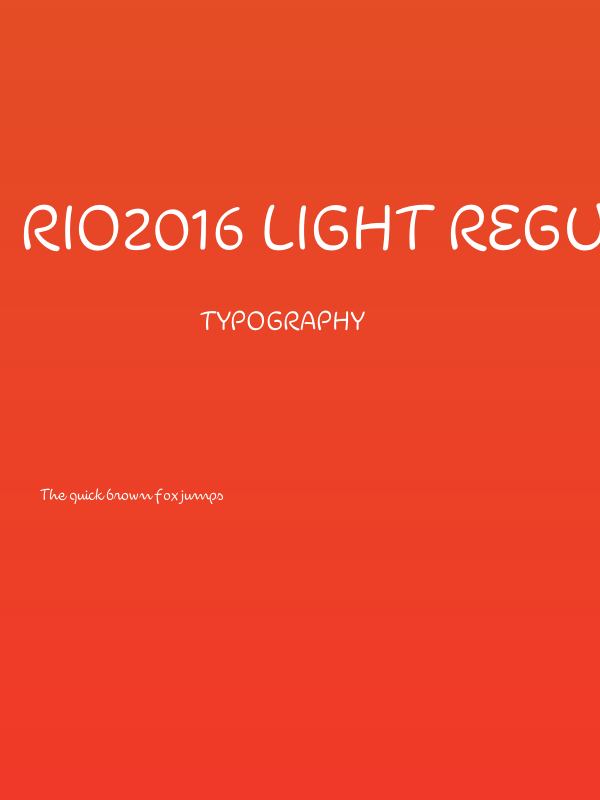 Rio2016 Light Regular Poster