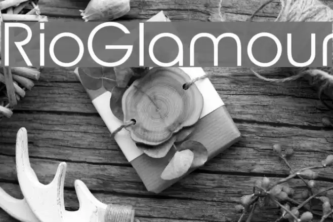 RioGlamour Font examples