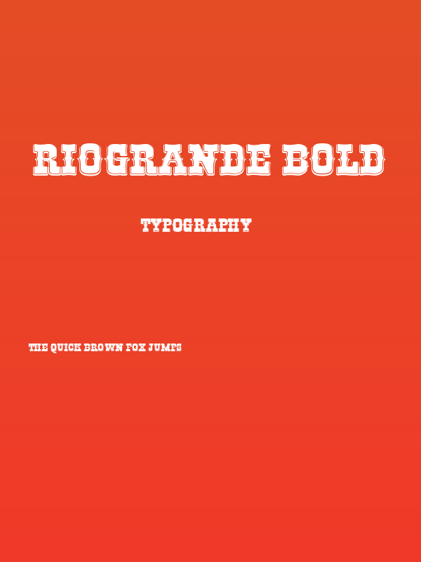 RioGrande Bold Poster