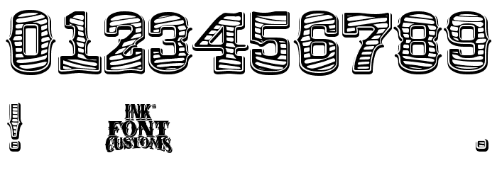 RioGrande Striped Bold Font OTHER CHARS