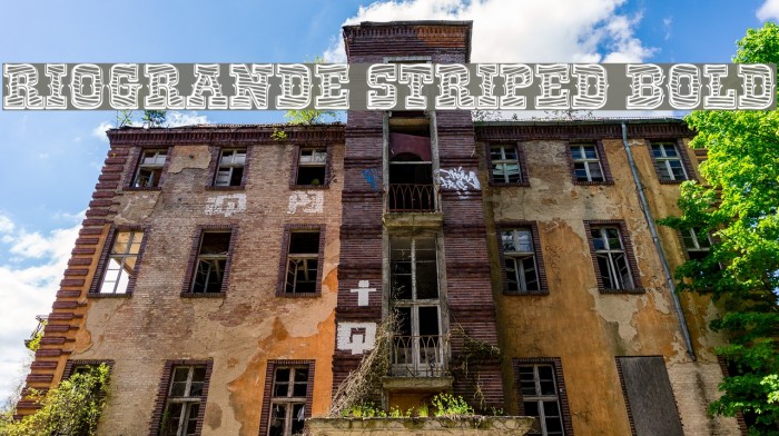 RioGrande Striped Bold Font examples