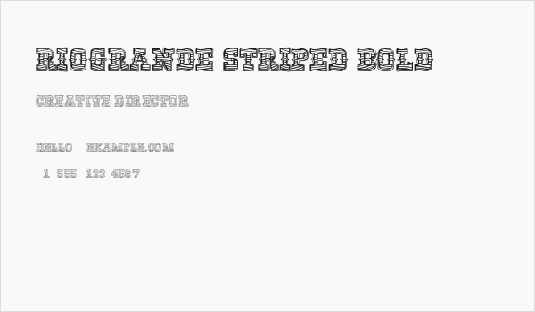 RioGrande Striped Bold Business Card