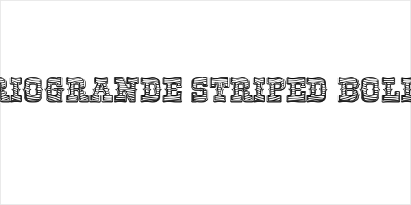 RioGrande Striped Bold Logo