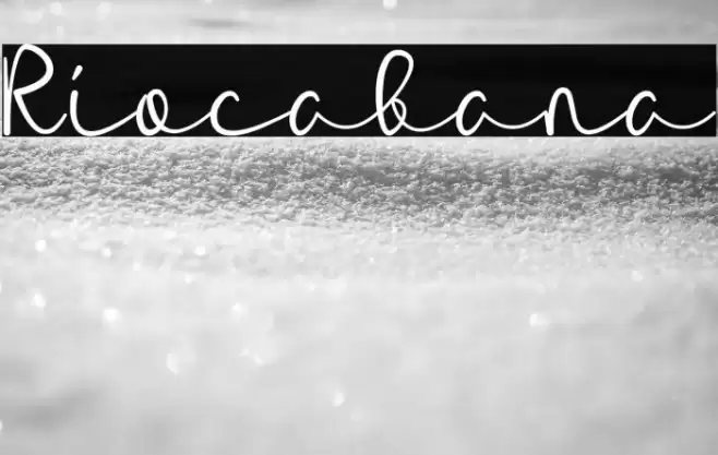 Riocabana Font examples