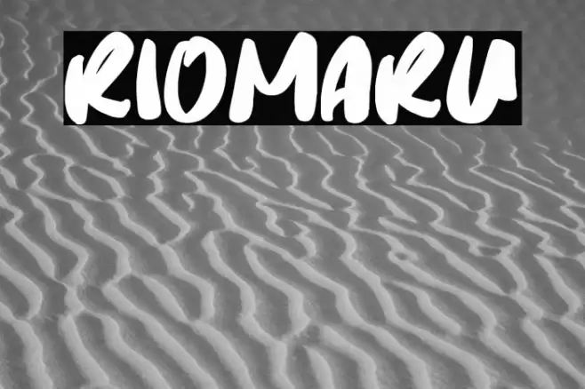 Riomaru Font examples