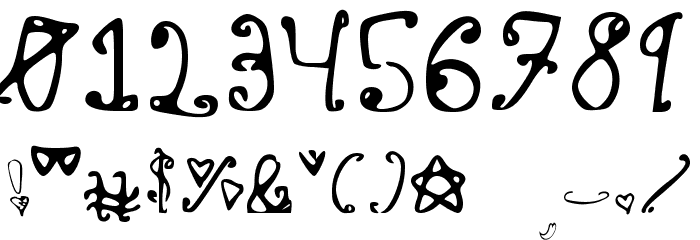 RiordonFancy Font OTHER CHARS