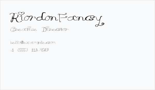 RiordonFancy Business Card