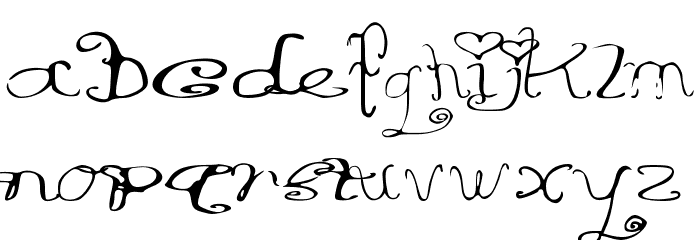 RiordonFancy Font LOWERCASE