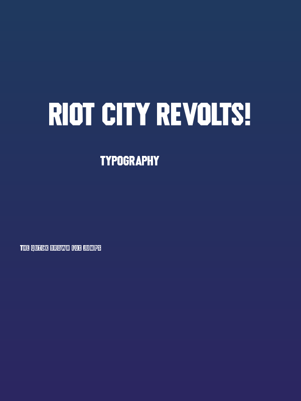 Riot City Revolts! Poster