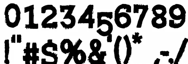 Riot Ton Font OTHER CHARS