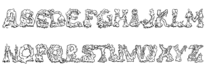 RiotActTwo-Regular Font LOWERCASE