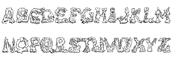 RiotActTwo-Regular Font LOWERCASE