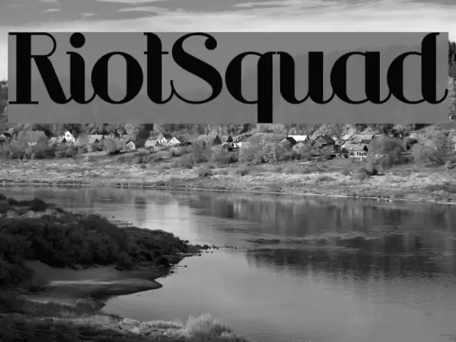 RiotSquad Schriftart examples