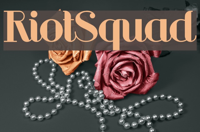 RiotSquad Font examples
