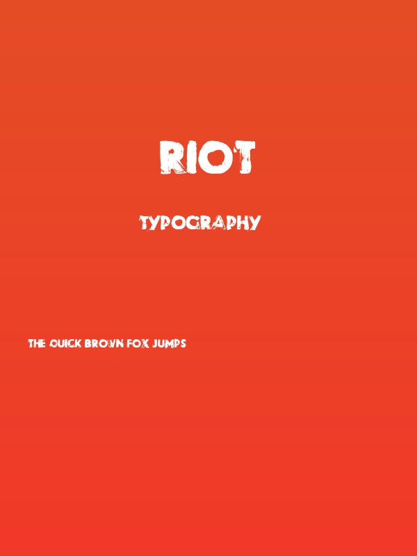 Riot Poster
