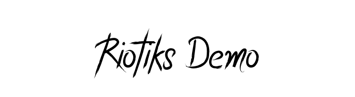 Riotiks Demo Font