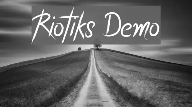 Riotiks Demo Font examples