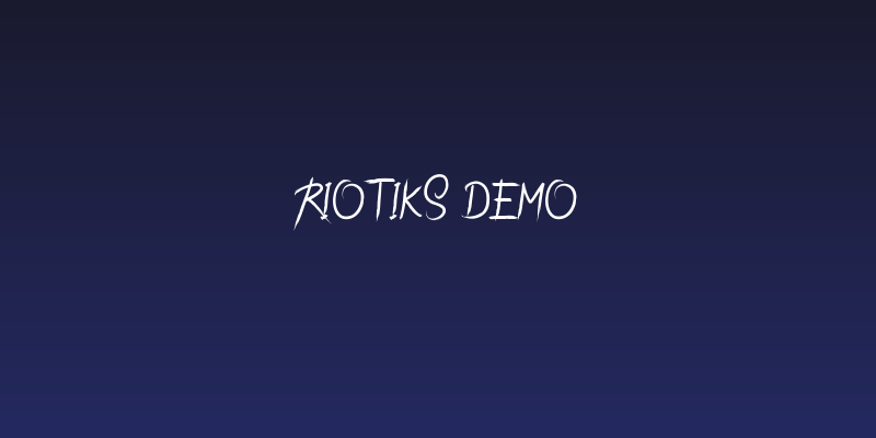 Riotiks Demo Social Header